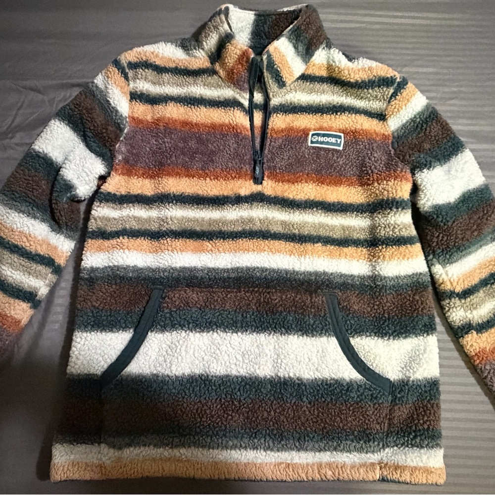 Hooey women’s quarter zip Sweater -Stripes